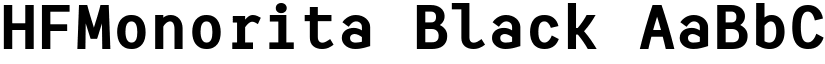 HFMonorita Black font