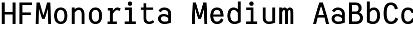HFMonorita Medium font