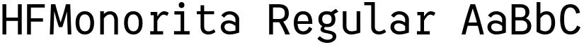 HFMonorita Regular font