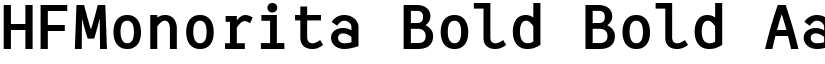 HFMonorita Bold Bold font