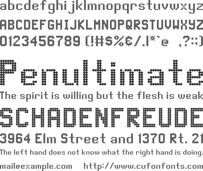 Kone KSS 470 (Wyvern Ver) font preview