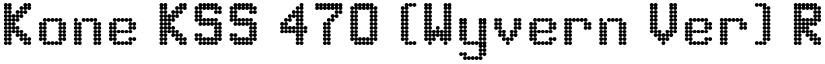 Kone KSS 470 (Wyvern Ver) Regular font