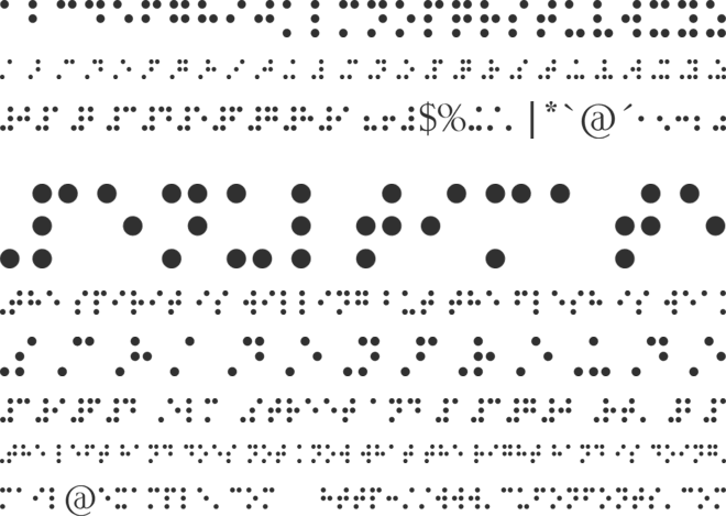 Braille_6dot font preview