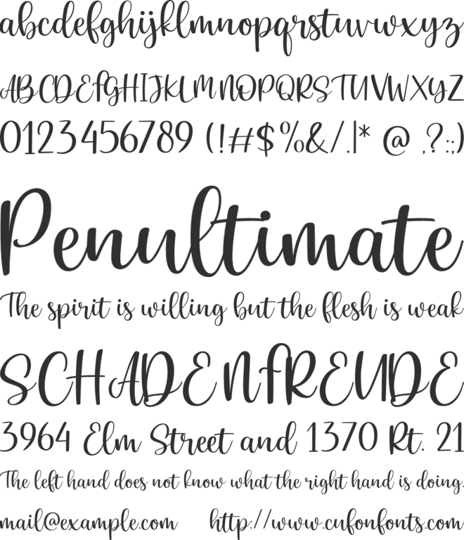 Smoothy Butter font preview