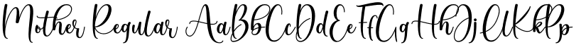 Mother Regular font