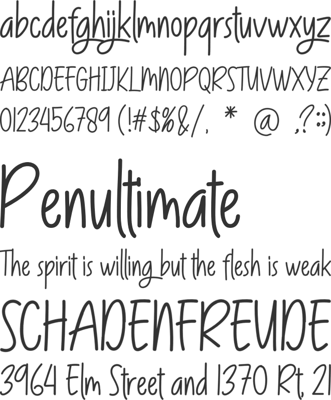 Rogellika font preview