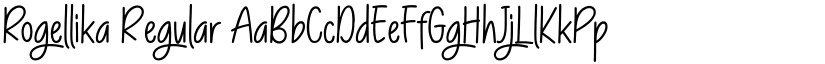 Rogellika Regular font