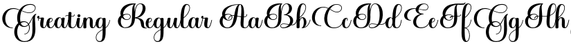 Greating Regular font