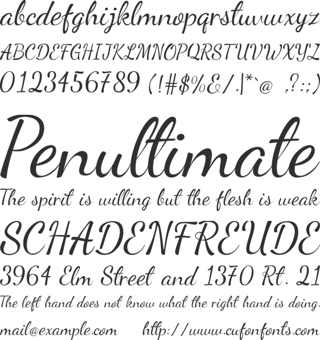 Bellaif font preview