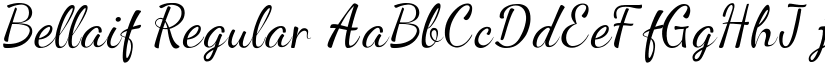 Bellaif Regular font