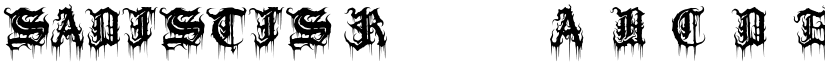 SADISTIS Regular font
