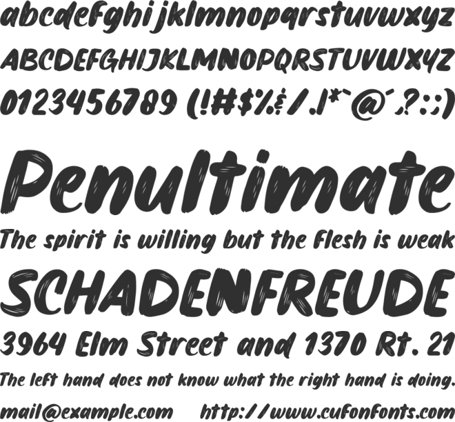 Rumble Monster font preview