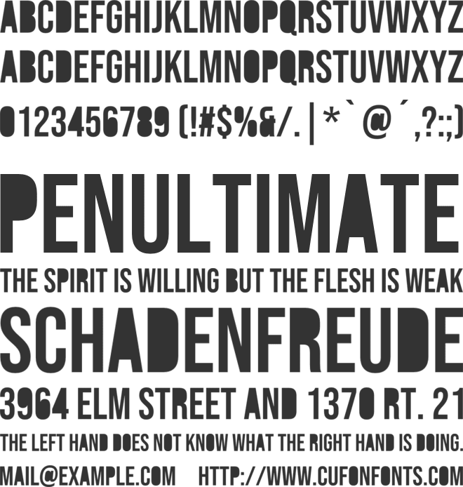 Black Out Midnight Two font preview