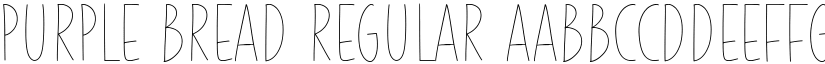 Purple Bread Regular font