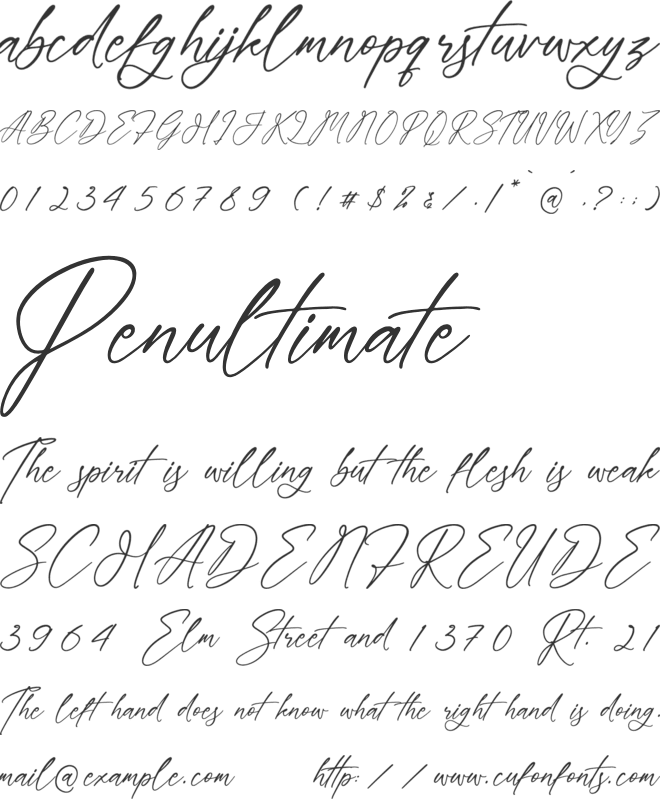 Coldwell Bridges font preview