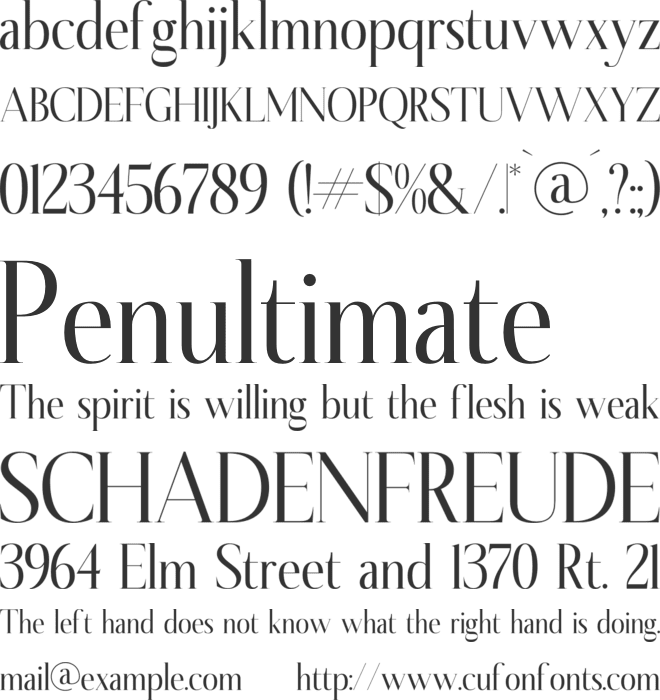 Serfiyan font preview