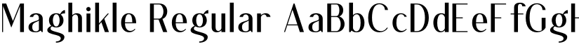 Maghikle Regular font