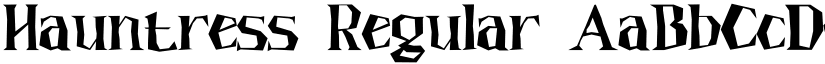 Hauntress Regular font