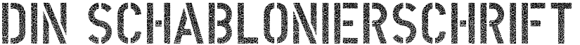 DIN Schablonierschrift Cracked font