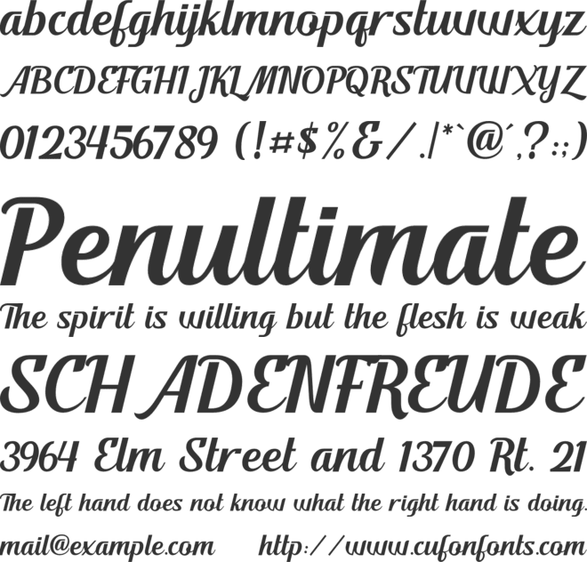 Haspier font preview