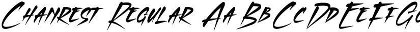 Chanrest Regular font