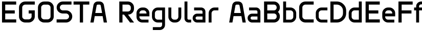 EGOSTA Regular font