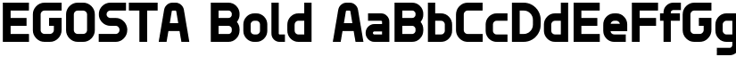 EGOSTA Bold font