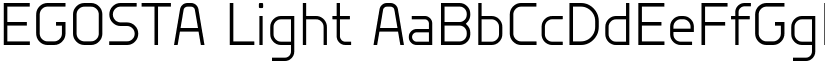 EGOSTA Light font