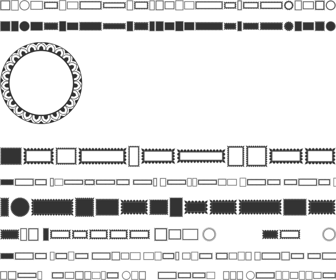 Borders islamic 1444 font preview