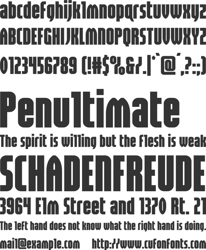 Valiant Times LC font preview