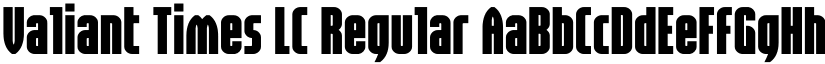 Valiant Times LC Regular font