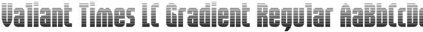 Valiant Times LC Gradient Regular font