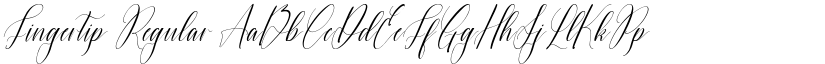 Fingertip Regular font