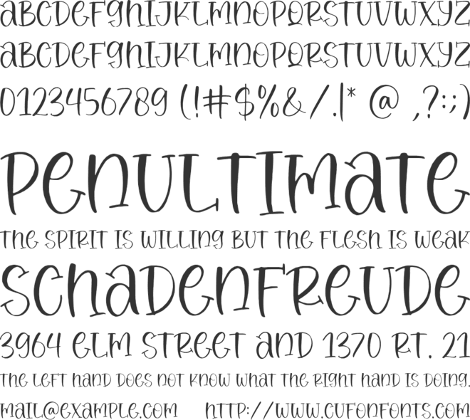 Roasted Lemon font preview