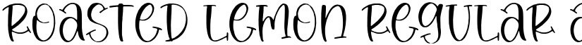 Roasted Lemon Regular font