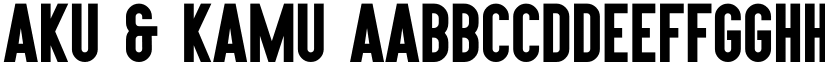 Aku & Kamu font