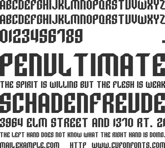 Valencia 14/15 font preview