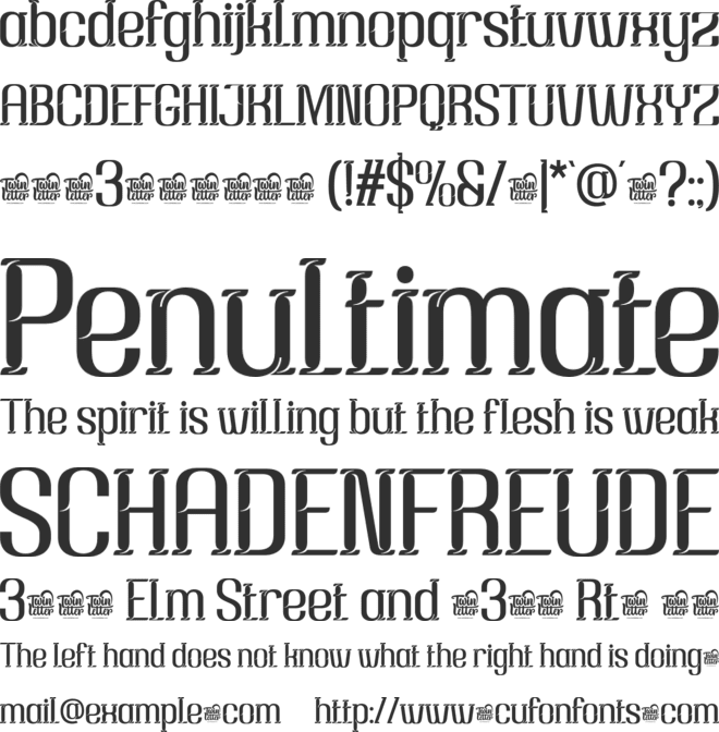 Hoojuy trial font preview