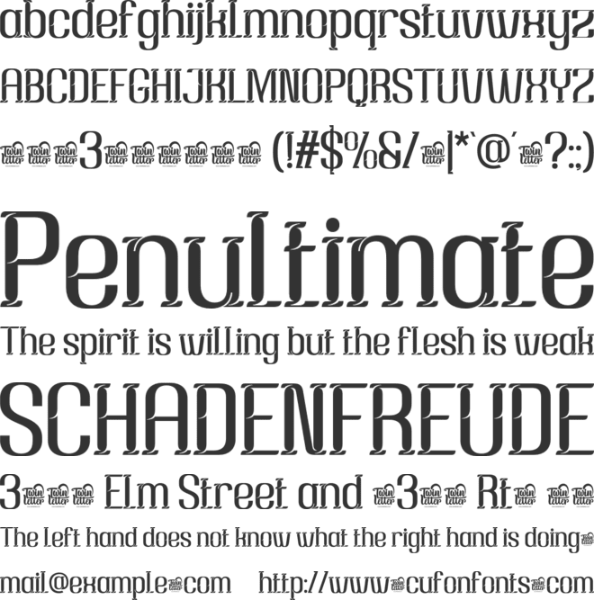 Hoojuy trial font preview