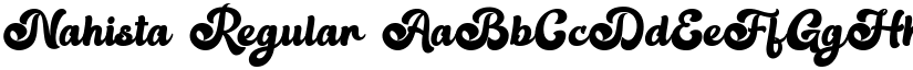 Nahista Regular font