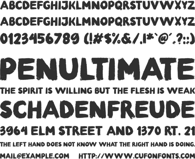 The Biker Brother font preview