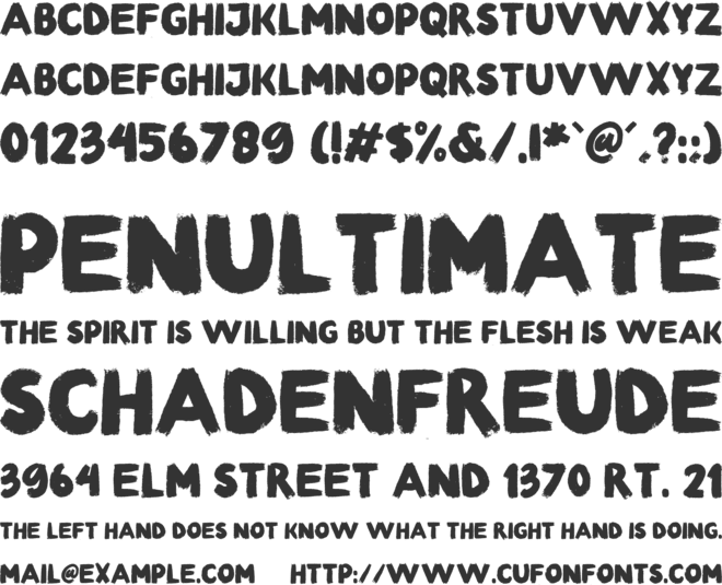 The Biker Brother font preview