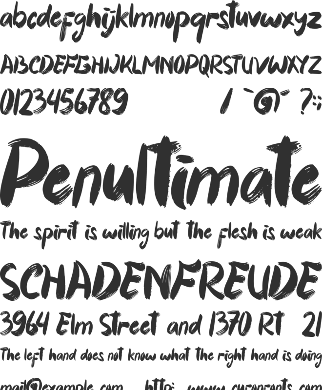 Tropical Sunday font preview