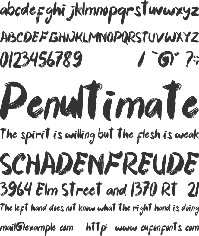 Tropical Sunday font preview