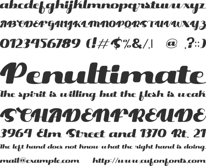 Mad Murley font preview