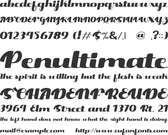 Mad Murley font preview