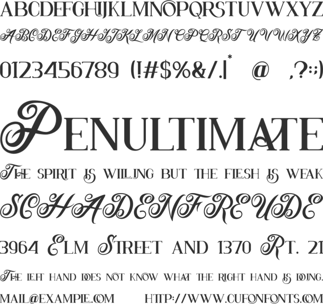 Lotus Heart font preview