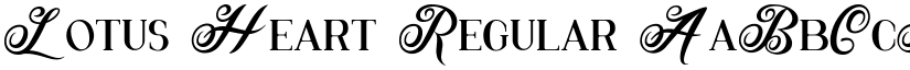 Lotus Heart Regular font