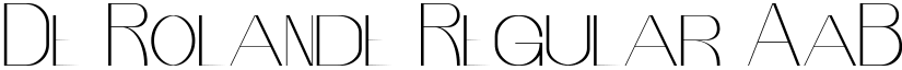 De Rolande Regular font