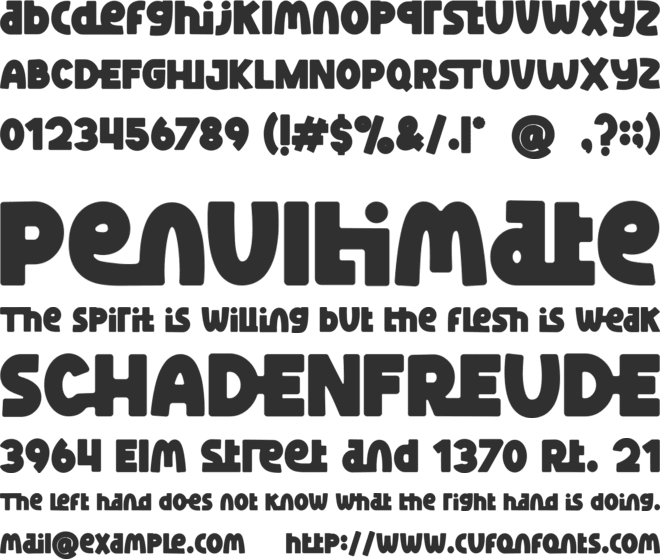 Boxer Punch font preview